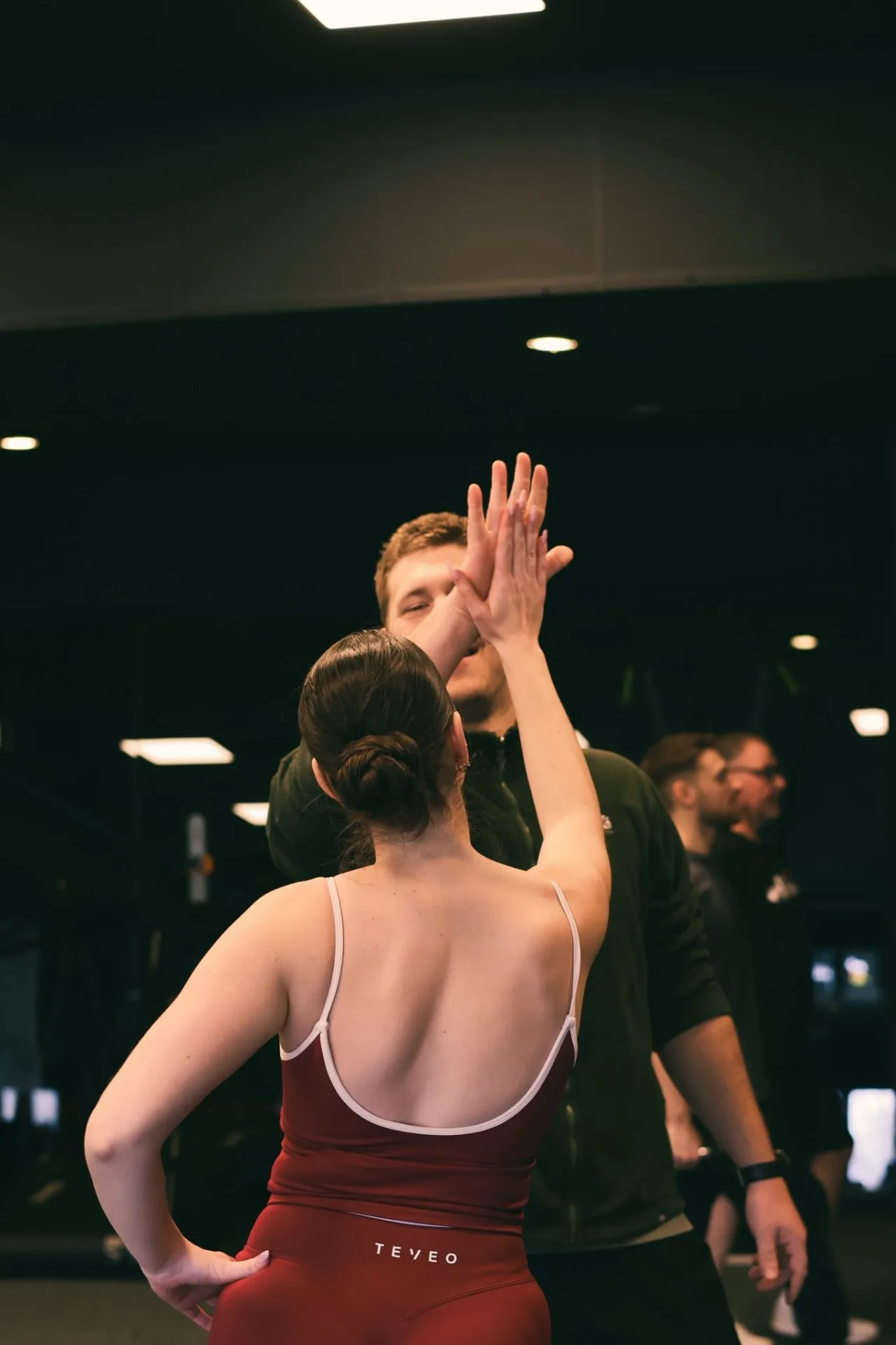 Un moment de victoire au studio